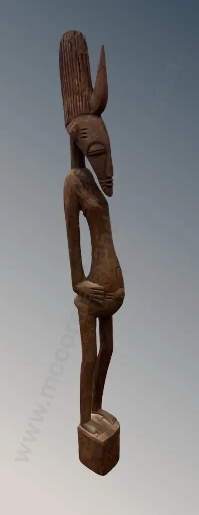 Wooden Tribal Fertility Statue, H60cm Image 1++