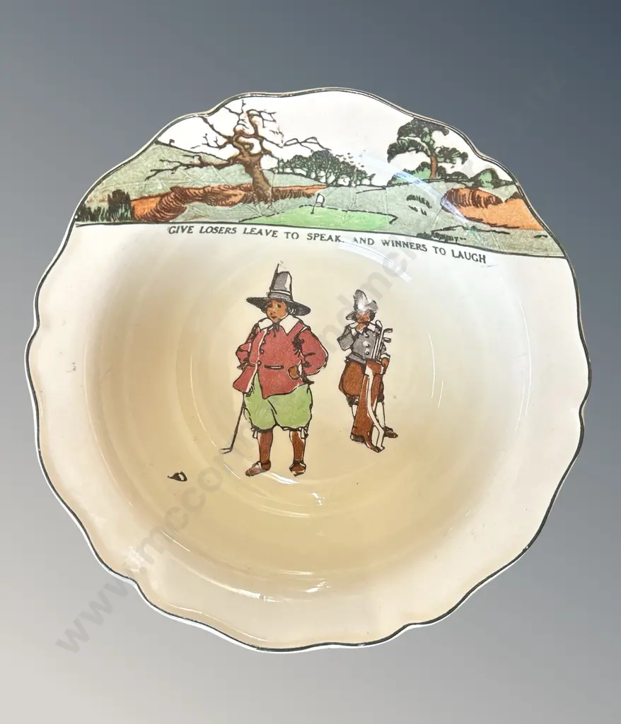 Royal Doulton Golfing Series Bowl D24cm Image 1++