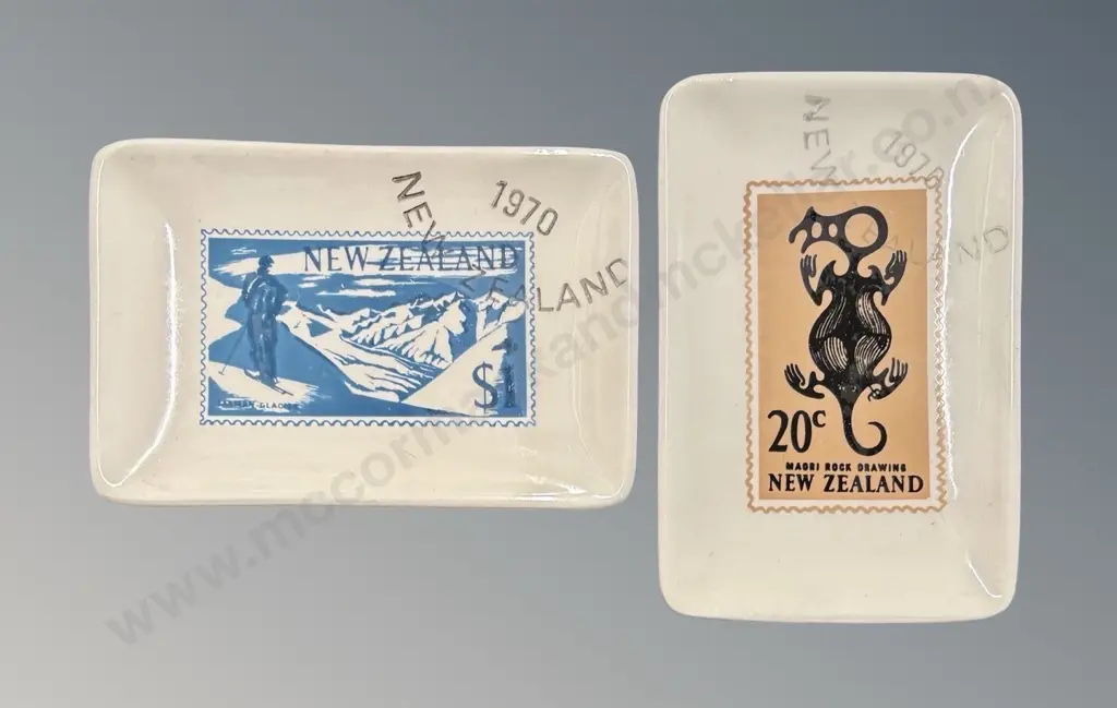 Crown Lynn New Zealand Stamp Dishes Image 1++