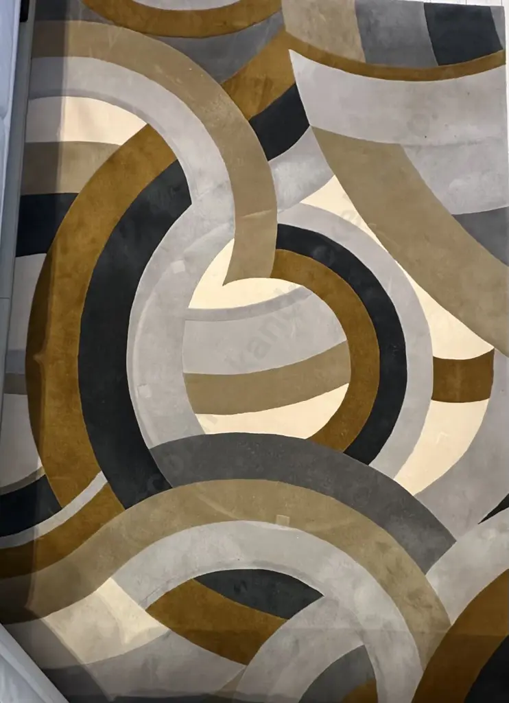 New Zealand Wool Delaunay Designer Rectangular Rug 302x202cm - see further photo Image 1++