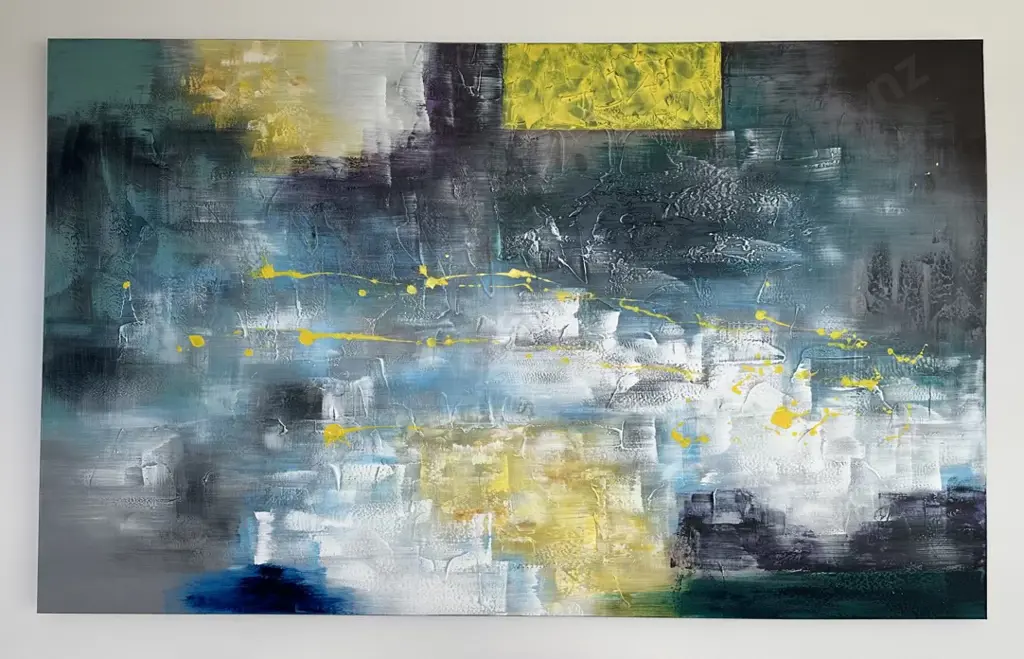 Unsigned Large Abstract, oil on canvas, 110x180cm Image 1++