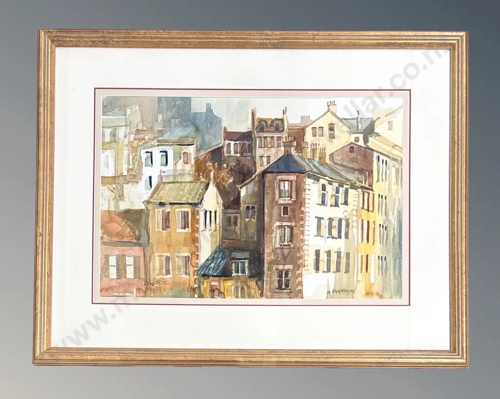 Clark Esplin - Vieux Villa, watercolour on paper, 360x545mm Image 1++