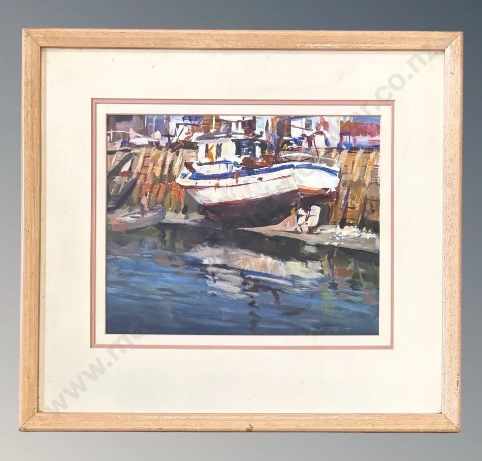 Brent Trolle - Low Tide Motueka, Nelson, oil on board, 275x345mm Image 1++
