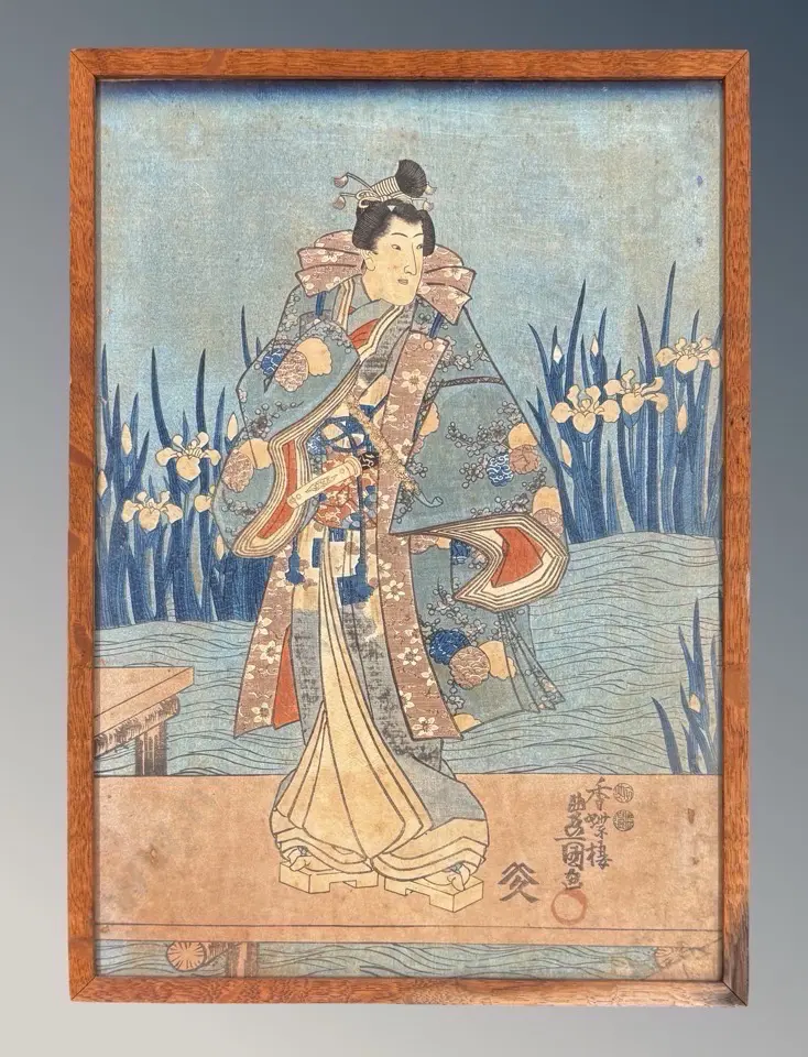 Japanese Woodblock Print 360x245mm Image 1++