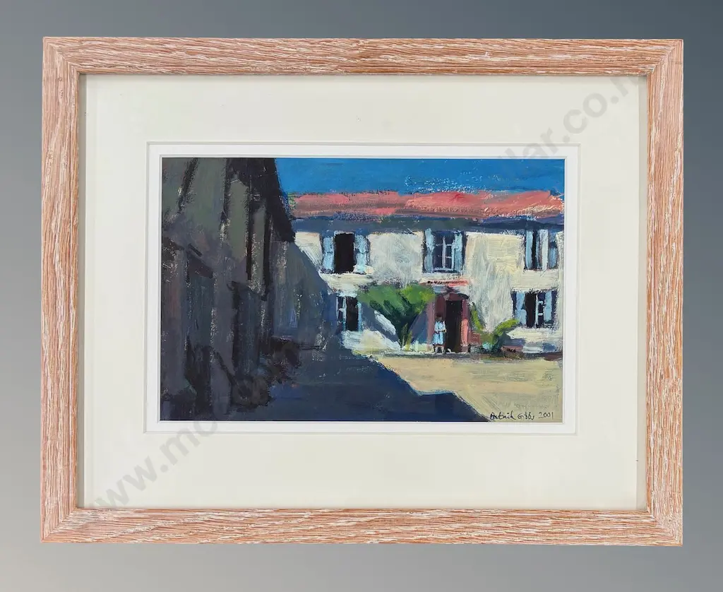Patrick Gibbs - Farm House, 2001, oil on paper, 170x260mm Image 1++