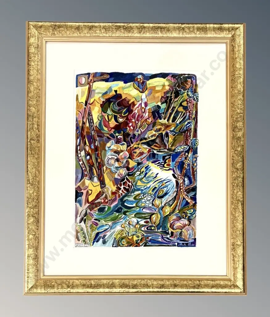 Barbara Blakemore Fowler - Canterbury Kaleidoscope, watercolour on paper, 580x400mm Image 1++
