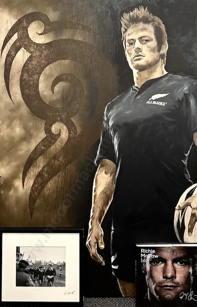 Dave Sotogi - Richie McCaw, large oil on canvas, 2015, 1020x1055mm Image 1++