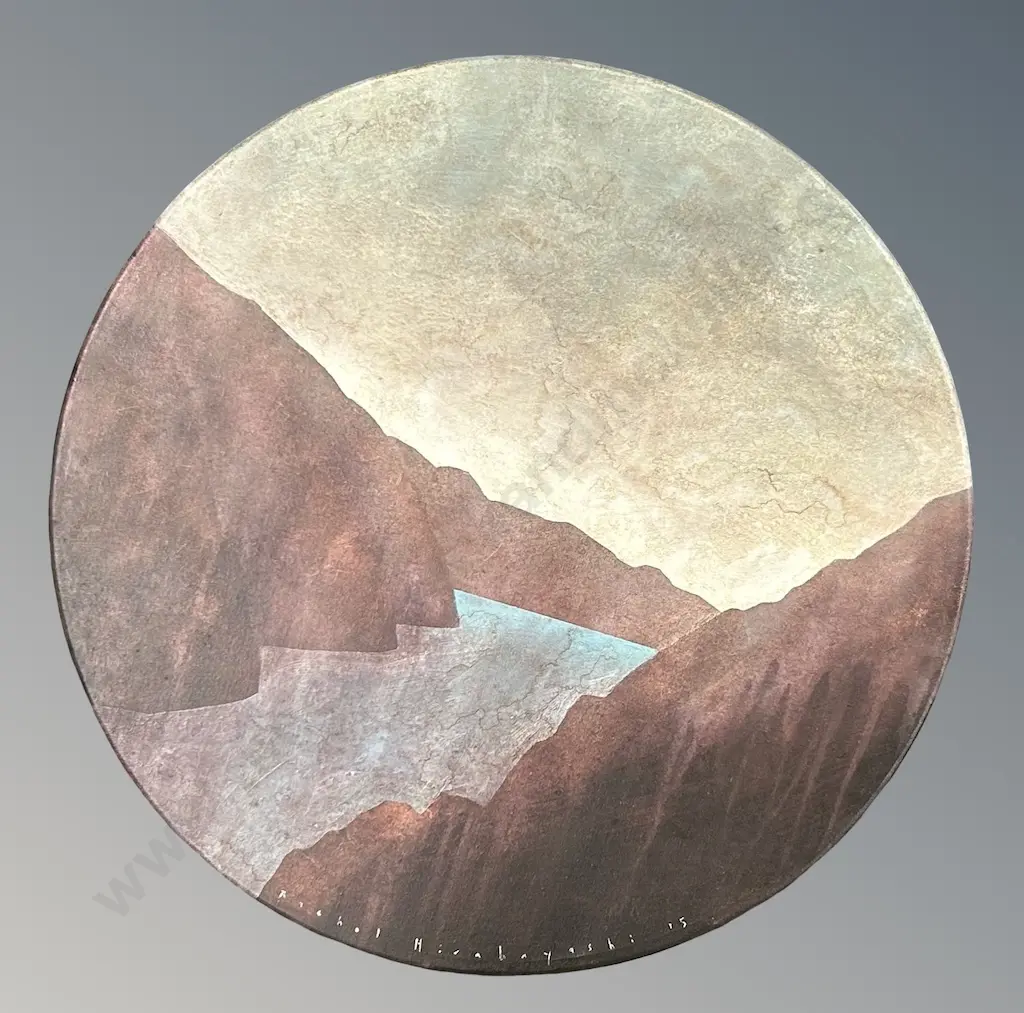 Rachel Hirabayashi - Gorge Series, oil on canvas, Dia500x500mm Image 1++