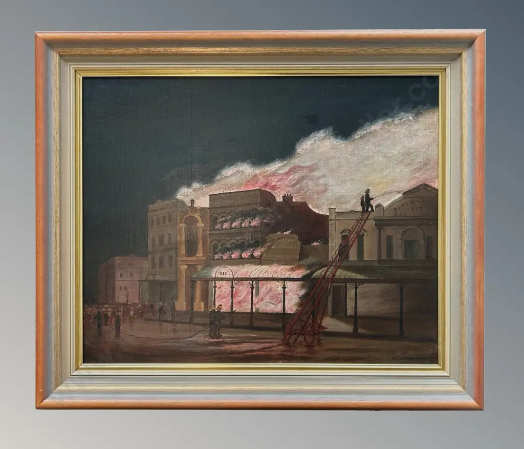 Jesse Hollobon - Fire, DIC, oil on board, 480x600mm Image 1++