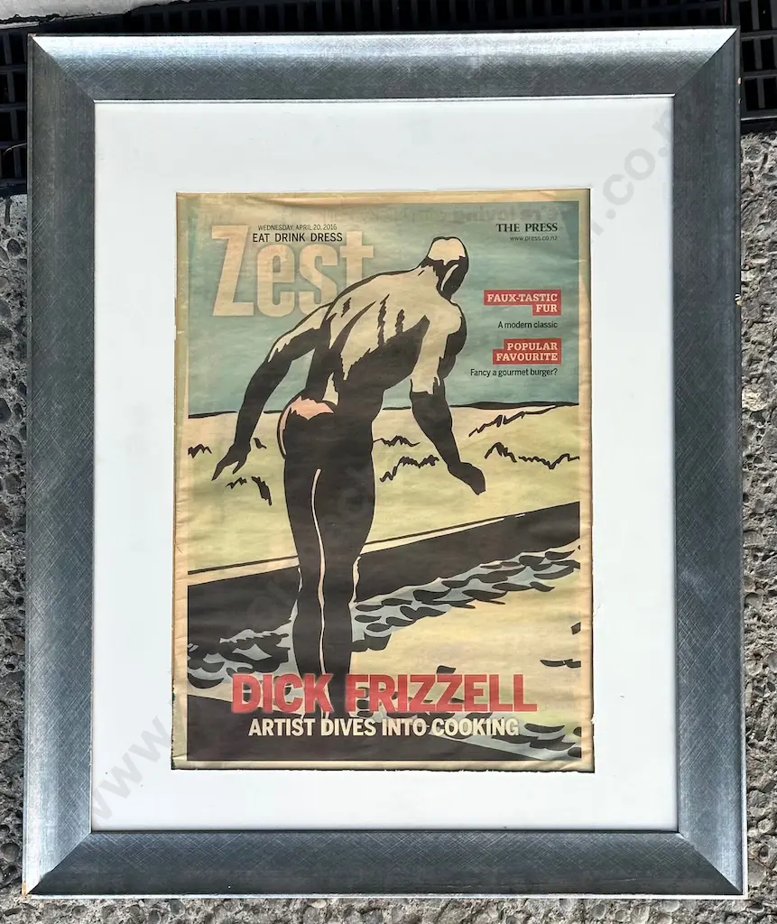 The Press Zest Cover Featuring Dick Frizzell, 400x270mm Image 1++