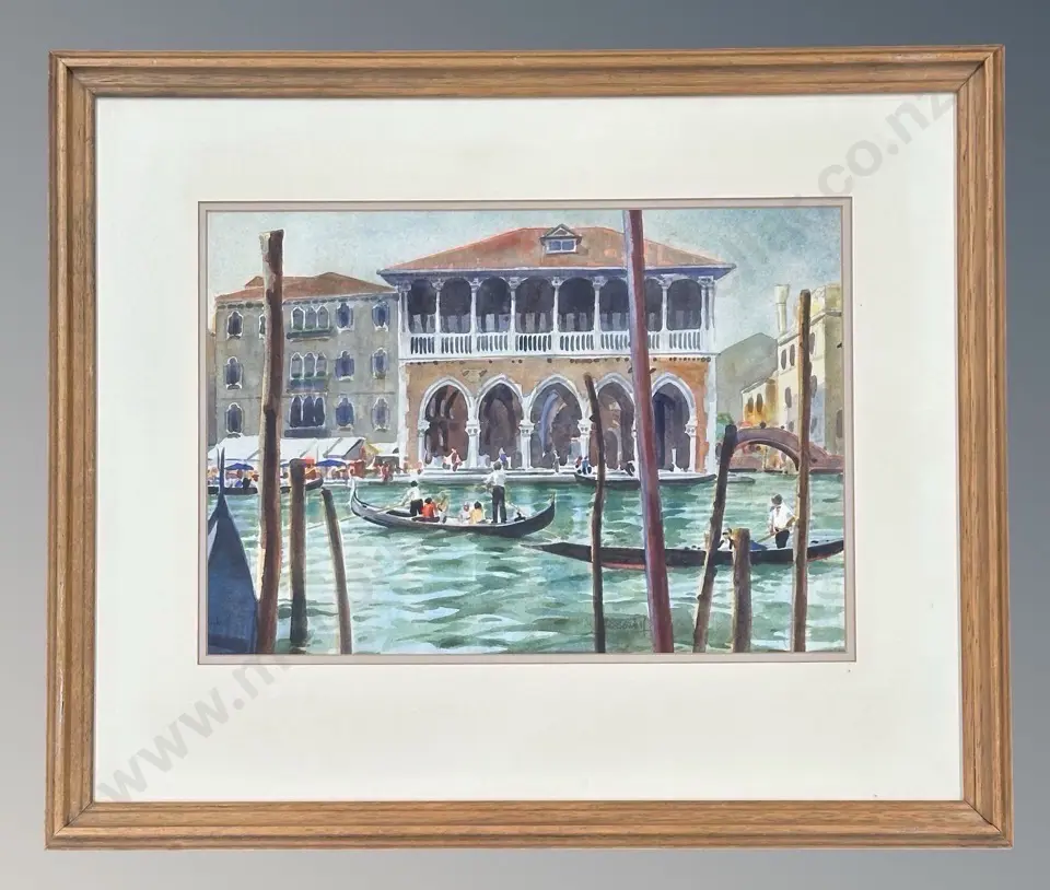 Robert McDowell - Gondolas, watercolour on paper, 255x365mm Image 1++