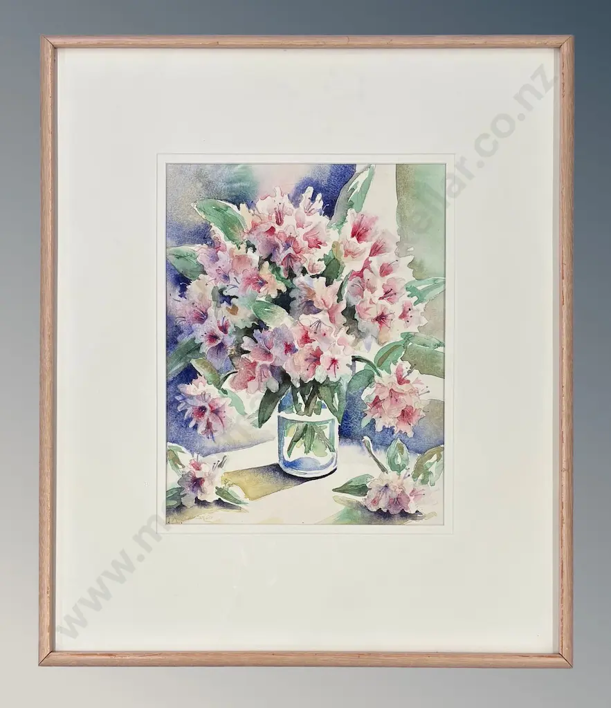 Kay Duncan - Rhododendrons, 1993, watercolour on paper, 400x310mm Image 1++