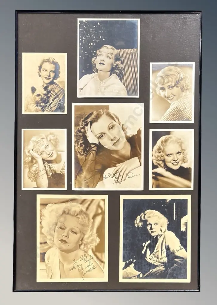 Signed American Actress Photographs - Frances Dee, Jean Harlow, Joan Blondell, Elissa Landi, Ginger Rogers Image 1++