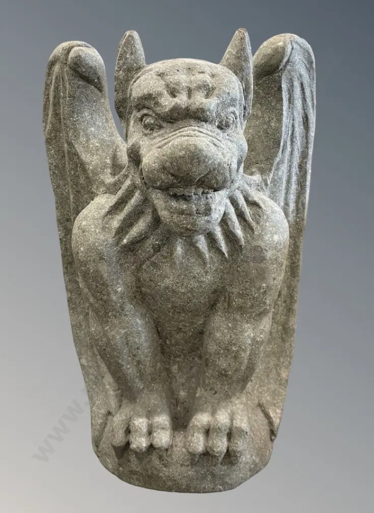 River Stone Gargoyle Garden Statue H65cm Image 1++