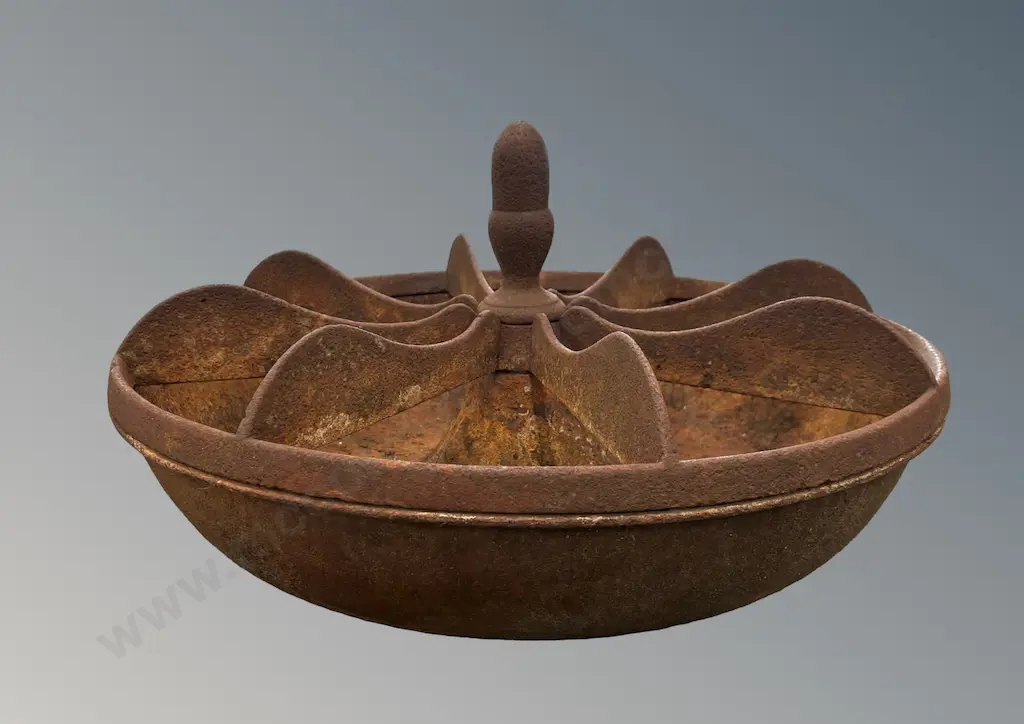 Victorian Cast Iron Pig Trough D65cm, total H34cm Image 1++