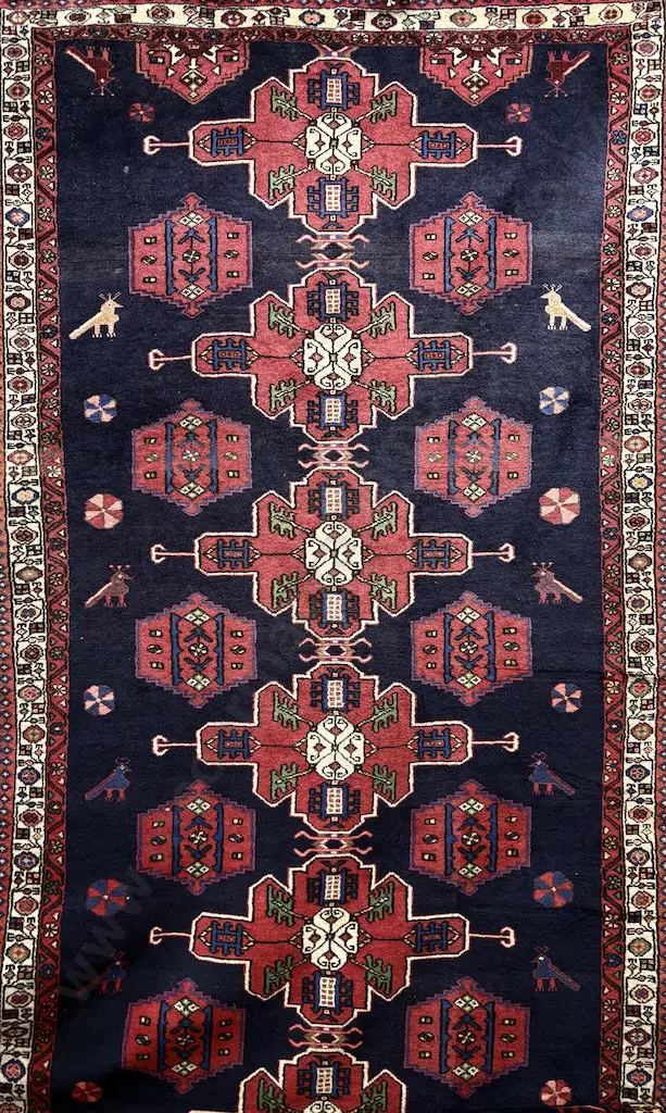 Persian Rug - Blue, Beige and Pink Tones 154x384cm Image 1++