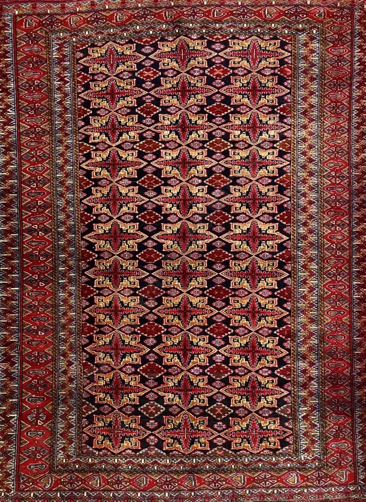 Persian Rug - Red, Blue and Purple Tones 186x136cm Image 1++