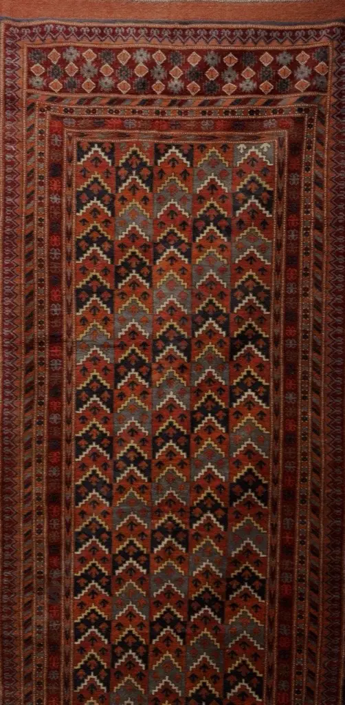 Persian Runner - Terracotta and Blue Tones 300x108cm Image 1++