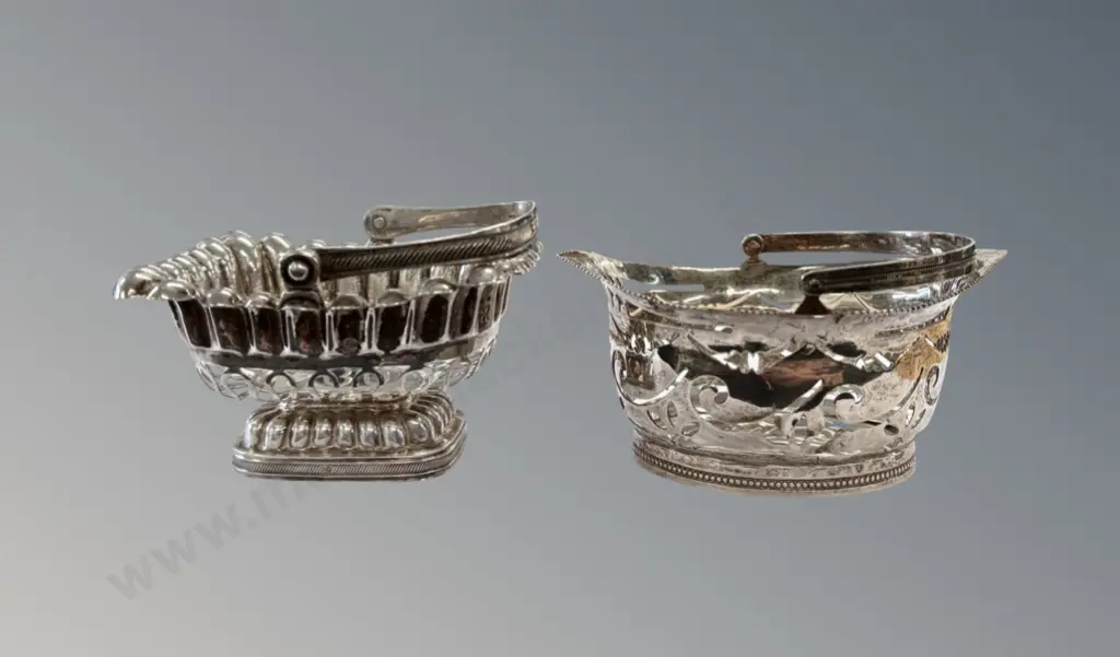 Two Sterling Silver Bon Bon Dishes, TW116gms Image 1++