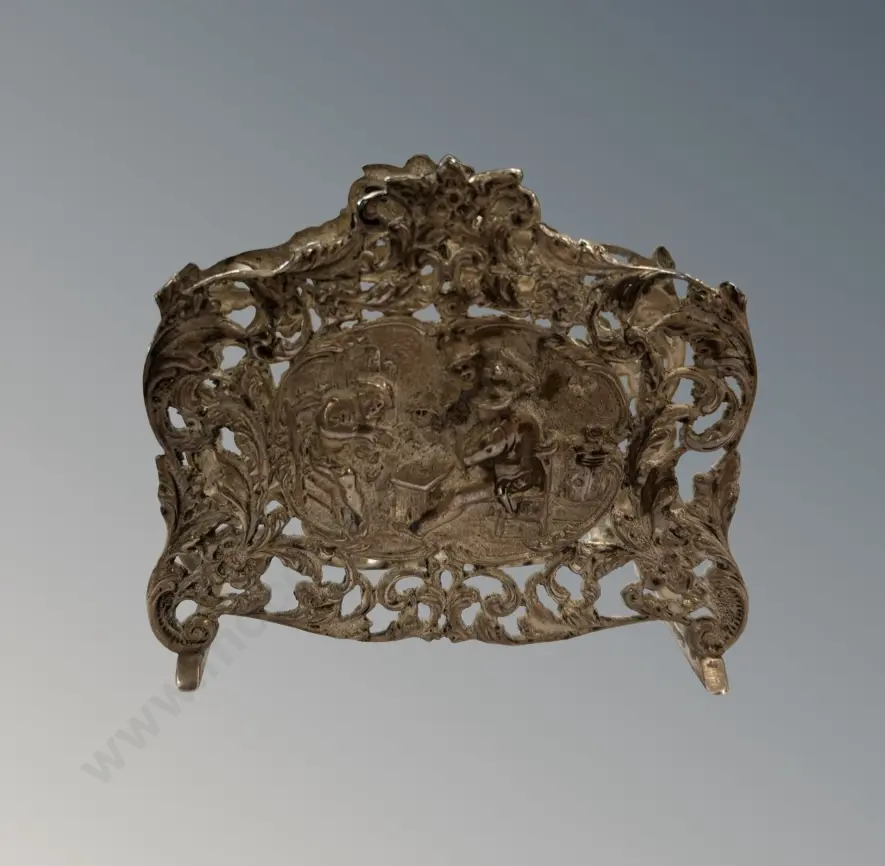 Sterling Silver Napkin Holder, TW52gms Image 1++