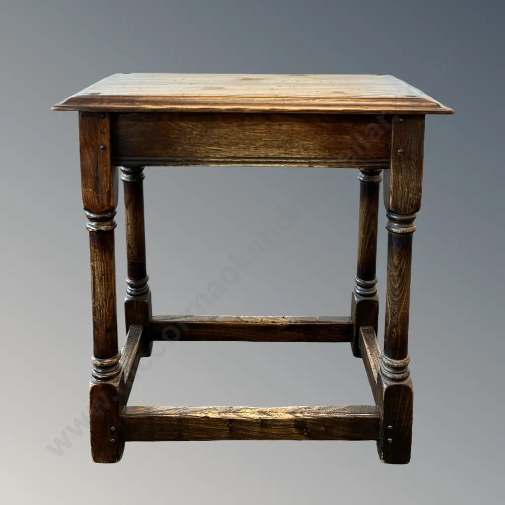 Oak Joint Stool, L55xW31xH56cm Image 1++