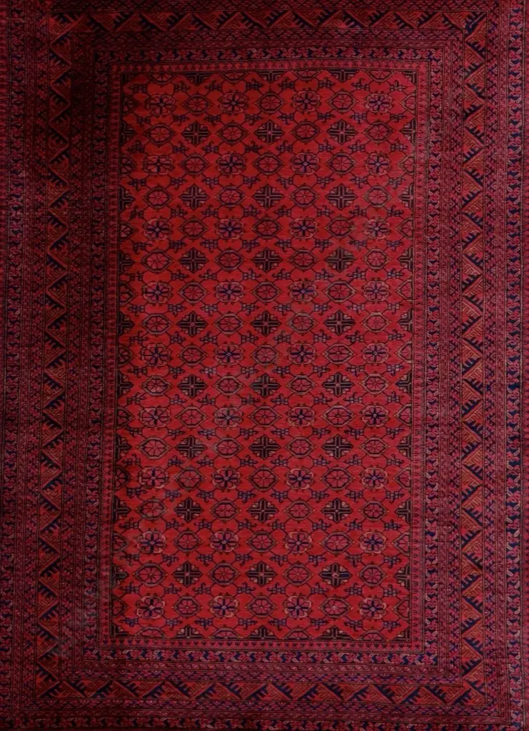 Karagai Rug - Rosettes with Vine Border, 300x200cm Image 1++