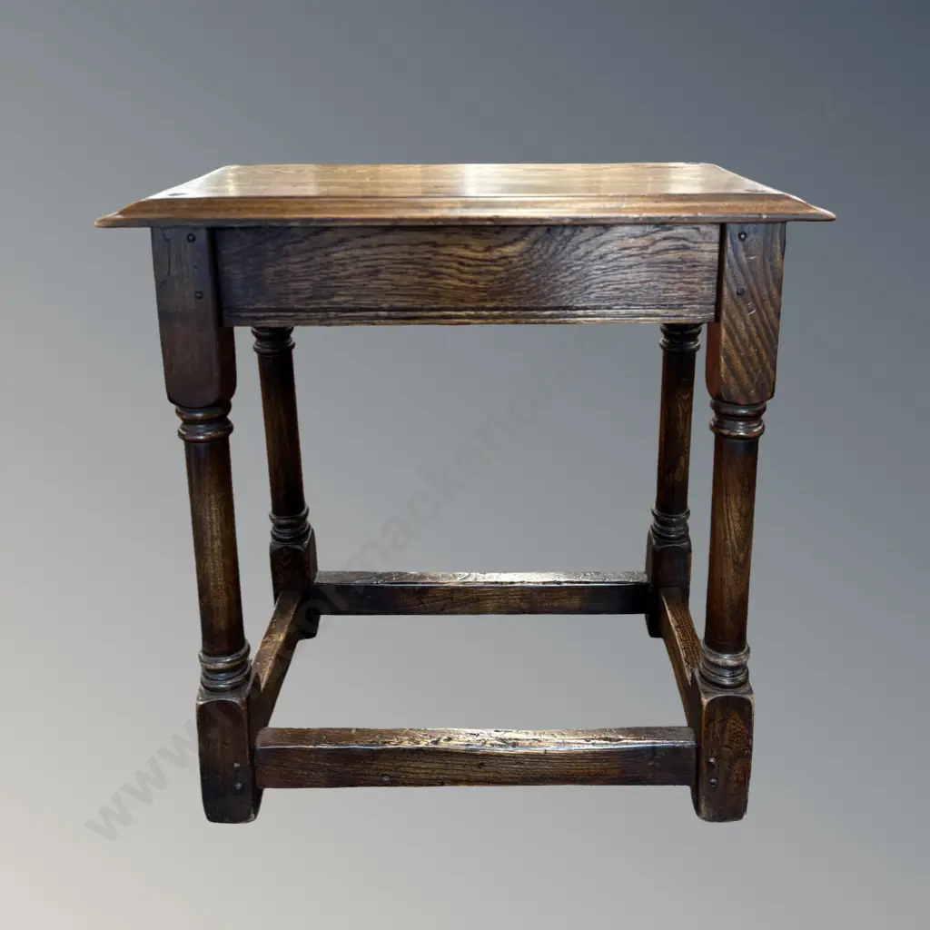 Oak Joint Stool, L55xW31xH56cm Image 1++