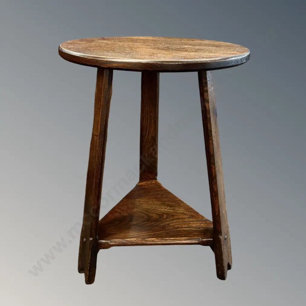 Elm Circular Cricket Table, D45xH58cm Image 1++