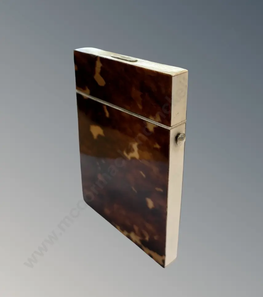 Tortoiseshell and Ivory Card Case Image 1++