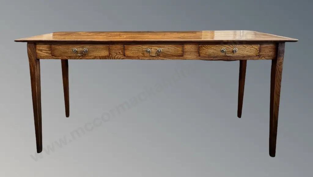 Elm 3 Drawer Console Table, L175xW43xH83cm Image 1++
