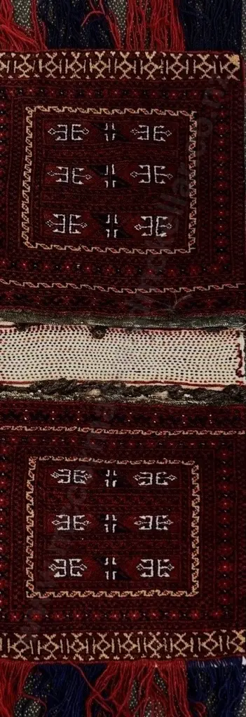 Persian Camel Bag - Red, Blue and Tan Tones 118x52cm Image 1++