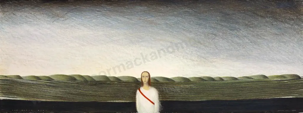 Kathryn Madill - The Black Road, 2000, pastel on paper, 290x770mm Image 1++
