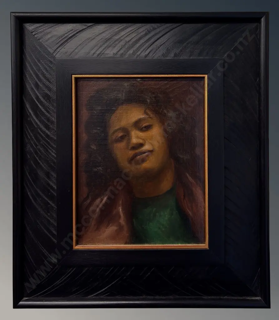 Vera Cummings - Untitled Portrait, oil on canvas (restored) 220x170mm Image 1++