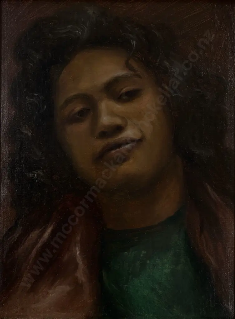 Vera Cummings - Untitled Portrait, oil on canvas (restored) 220x170mm Image 1++