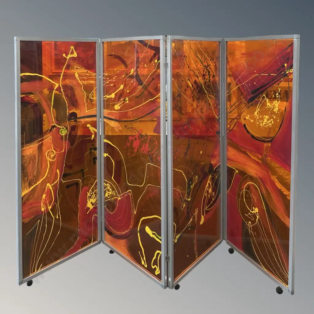 Cristina Popovici - Screen 2002, acrylic on perspex, 1675x2900mm Image 1++