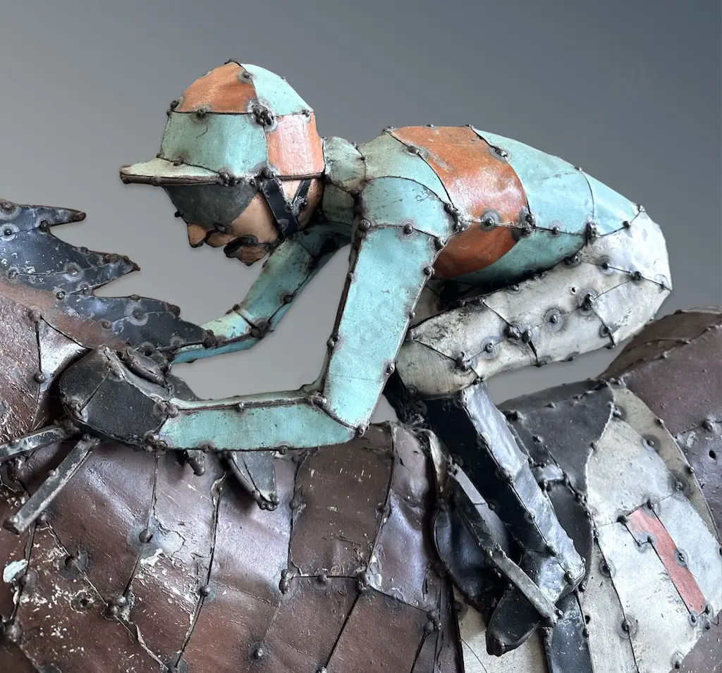 Hannah Kidd - No. 1, Steel and Corrugated Iron Sculpture, H1200xL1530mm Image 1++