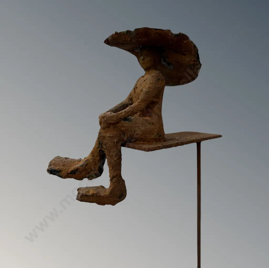 Jacqui Gibbs Chamberlain Sculpture - Sunhat, steel, H1720mm Image 1++