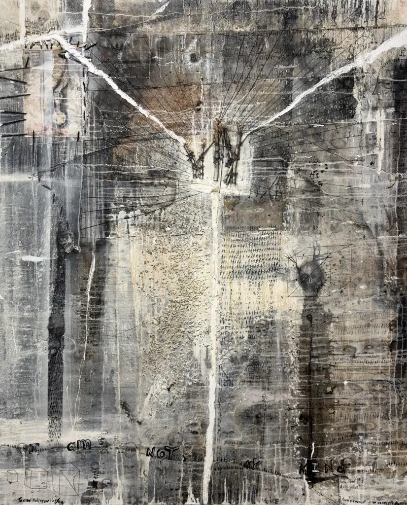 James Robinson - I Am Not My Mind, 2004, mixed media on canvas, 1650x1225mm Image 1++