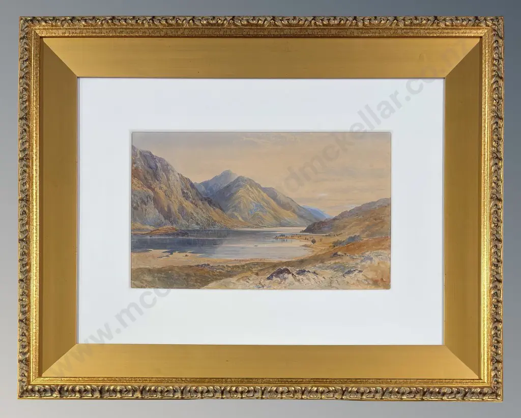 John Gully - Lakeside, watercolour on paper, 300x400mm Image 1++