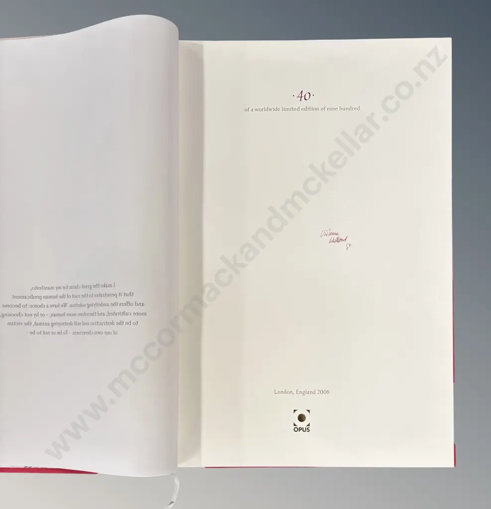Vivienne Westwood - Active Resistance to Propaganda, 'Greek Eyes' Book published by Opus, London 2008, Image 1++