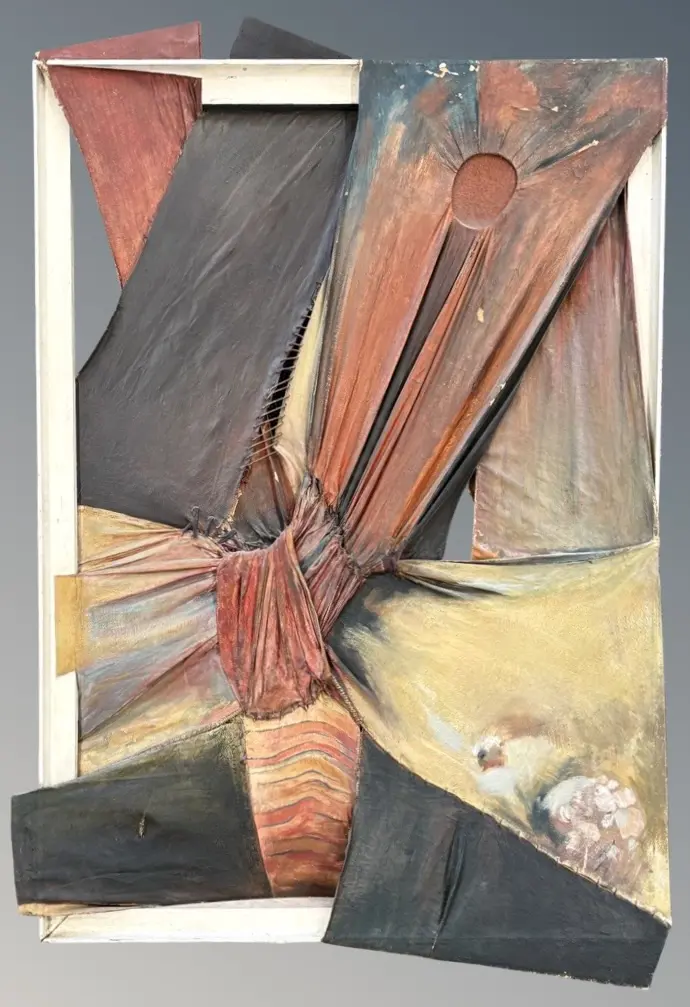 Edward Bullmore - Hikurangi No 5, mixed media on canvas, AF 1700x1160mm Image 1++