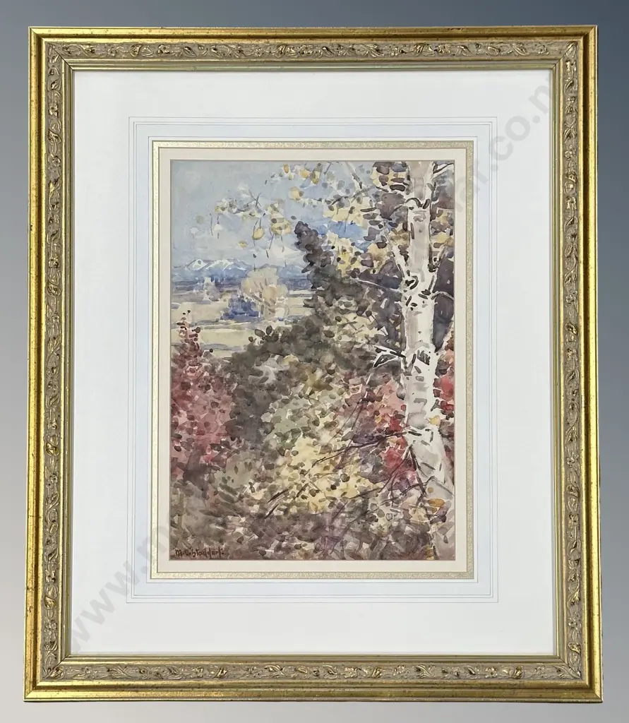 MO Stoddart - Autumn in Canterbury, watercolour on paper, 340x245mm Image 1++