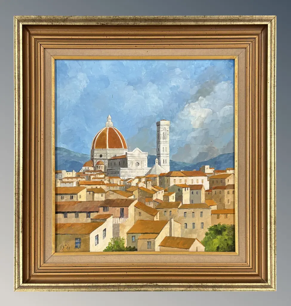 Tom Esplin - The Duomo Florence, oil on board, 380x355mm Image 1++