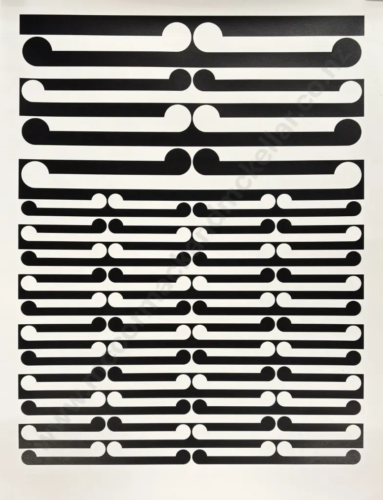 Gordon Walters - Genealogy III, A/P work on paper, 1060x800 (unframed) Image 1++