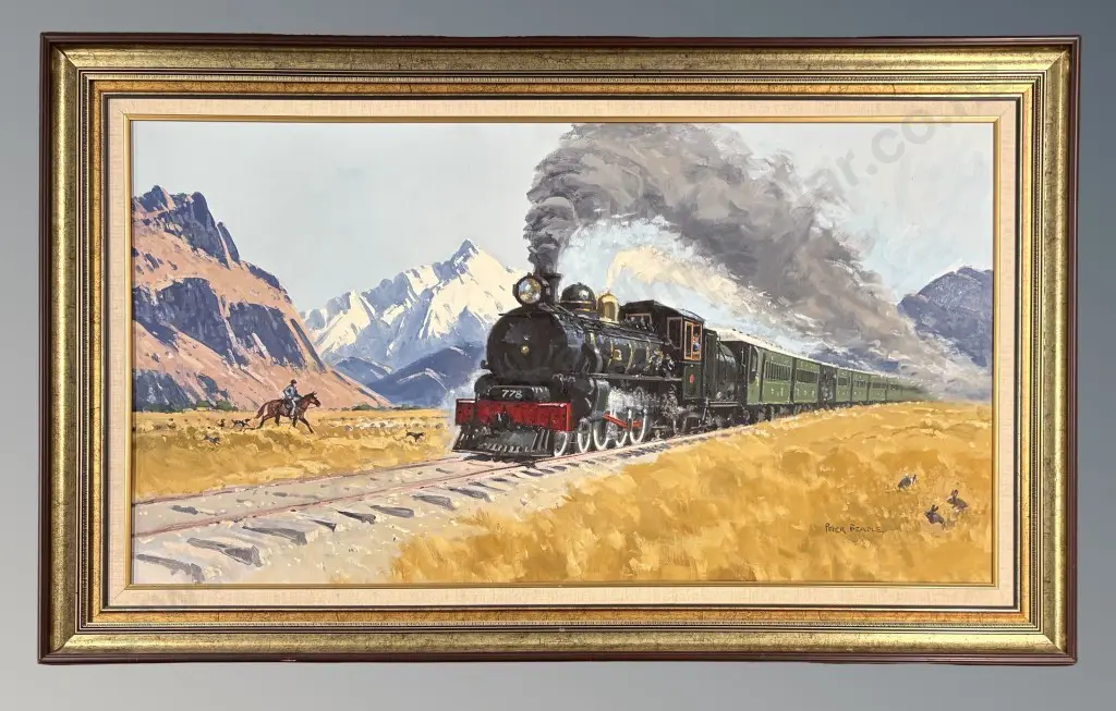 Peter Beadle - Kingston Flyer, oil on board, 645x1210mm Image 1++