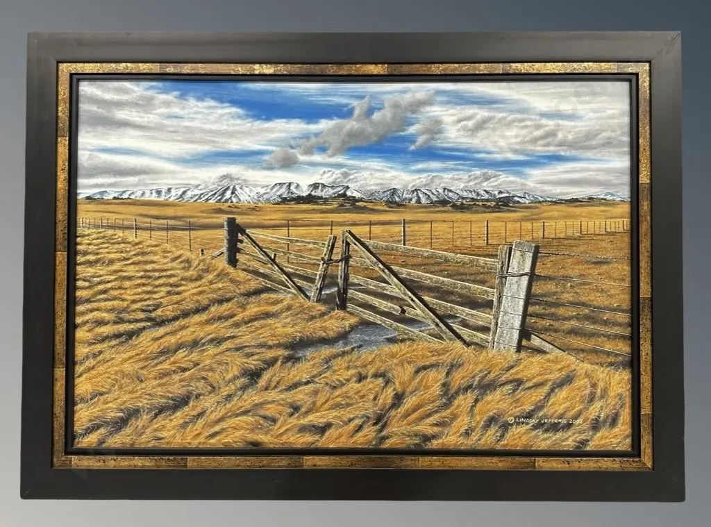 Lindsay Jefferis - Early Morning, Maniototo, 2003, oil on board, 490x740mm Image 1++