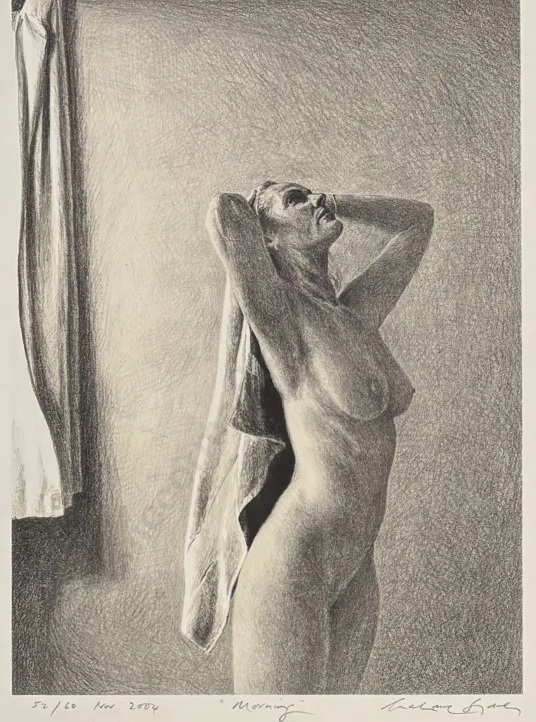 Grahame Sydney - Morning, edition 52/60 work on paper, 470x345mm Image 1++