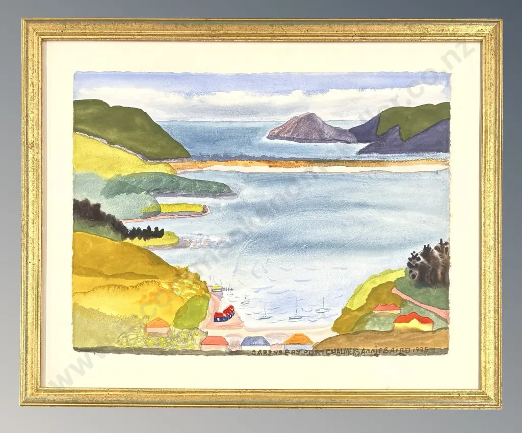 Annie Baird - Careys Bay, watercolour on paper, 570x760mm Image 1++