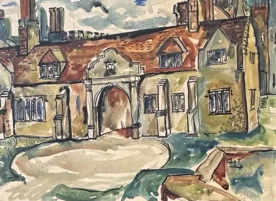 Tom Esplin - Manor House, watercolour on paper, 300x400m Image 1++