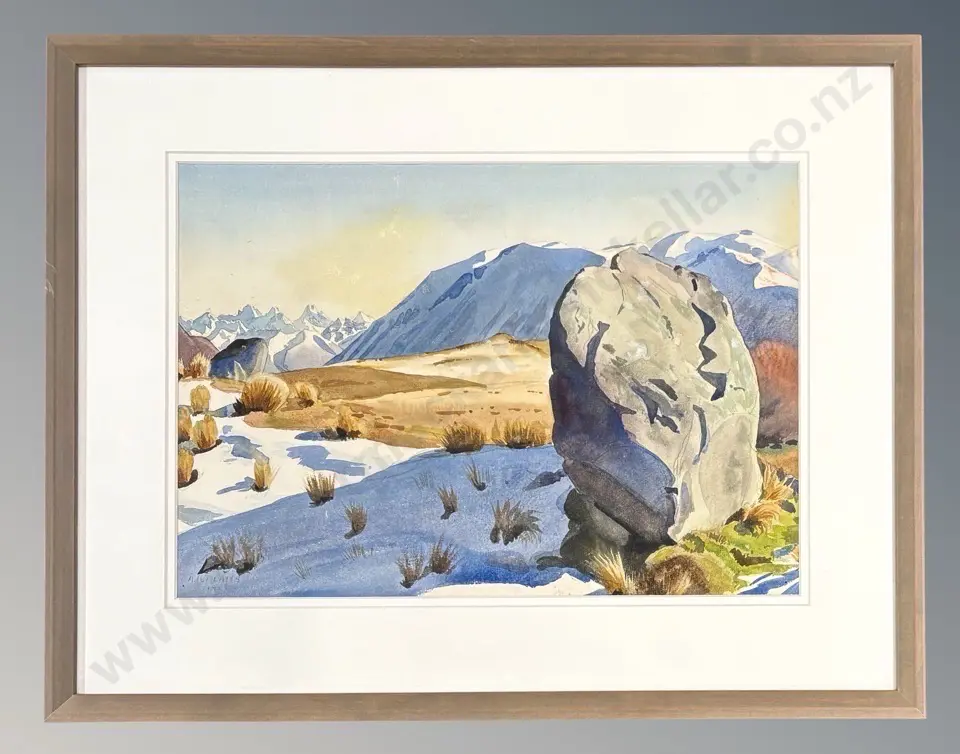 AA Deans - High Country Landscape, watercolour on paper, 245x350mm Image 1++